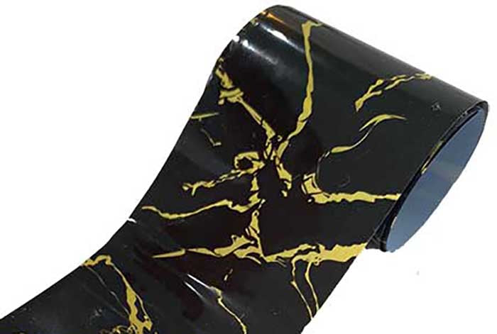 4 - Black & Gold Marble Foil