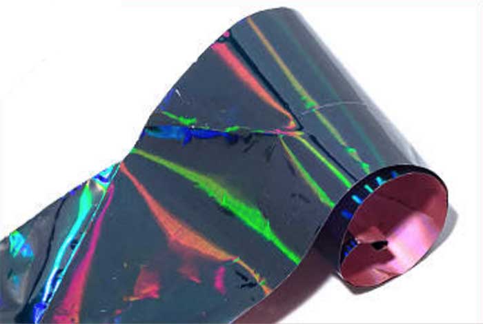 8 - Black Holographic Foil