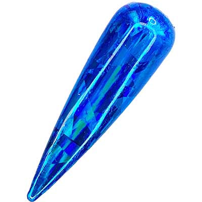 Shiny Blue Shards - HONA - The Home Of Nail Art