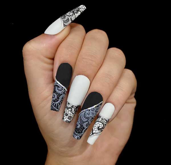 9 - Black Lace (Large Pattern) Foil