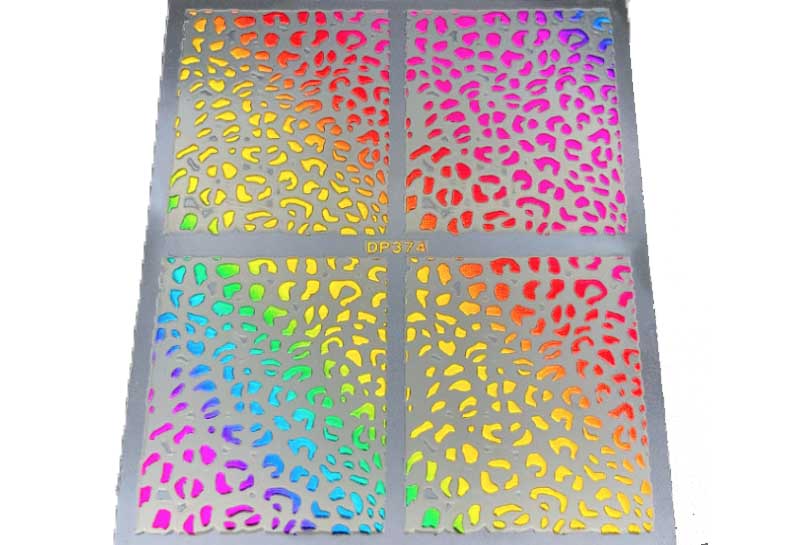 46 - Rainbow Animal Print Stickers